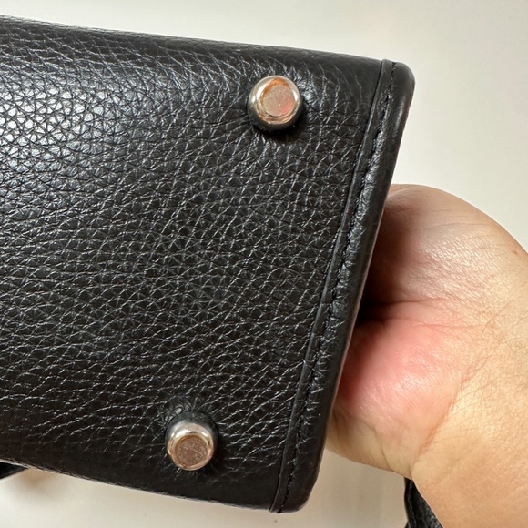 NWT! COACH Jacquard Signature Dempsey 2 way Mini Tote Bag Shoulder C7083 Black - Picture 12 of 12